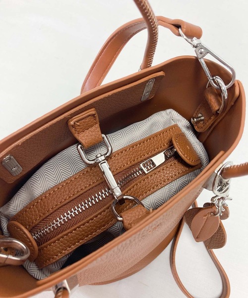 Munich（ミューニック）の「合成皮革バケットウィズリーフキー（ショルダーバッグ・レディース・ブラック/ブラウン・FREE）」の8枚目の写真