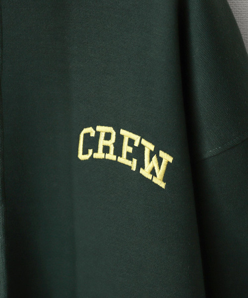 ZIP FIVE(ジップファイブ)の「【ZIP FIVE】【CREW】11o.z ロゴ刺繍オーバーサイズパーカー(パーカー・レディース・ブラック/ダークグリーン/ネイビー/アイボリー/杢グレー・MEDIUM/LARGE/X-LARGE)」の7枚目の写真