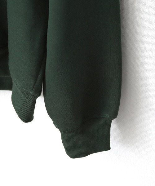 ZIP FIVE(ジップファイブ)の「【ZIP FIVE】【CREW】11o.z ロゴ刺繍オーバーサイズパーカー(パーカー・レディース・ブラック/ダークグリーン/ネイビー/アイボリー/杢グレー・MEDIUM/LARGE/X-LARGE)」の8枚目の写真