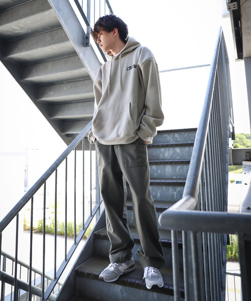 ZIP FIVE(ジップファイブ)の「【ZIP FIVE】【CREW】11o.z ロゴ刺繍オーバーサイズパーカー(パーカー・レディース・ブラック/ダークグリーン/ネイビー/アイボリー/杢グレー・MEDIUM/LARGE/X-LARGE)」の21枚目の写真