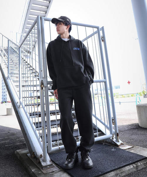 ZIP FIVE(ジップファイブ)の「【ZIP FIVE】【CREW】11o.z ロゴ刺繍オーバーサイズパーカー(パーカー・レディース・ブラック/ダークグリーン/ネイビー/アイボリー/杢グレー・MEDIUM/LARGE/X-LARGE)」の18枚目の写真