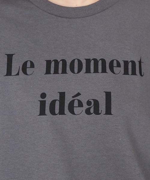 Riberry（リベリー）の「【GILDAN】Le moment ideal プリントTシャツ（Tシャツ/カットソー・レディース・オフホワイト/チャコールグレー/カーキ/ブルー/サックスブルー・MEDIUM）」の12枚目の写真