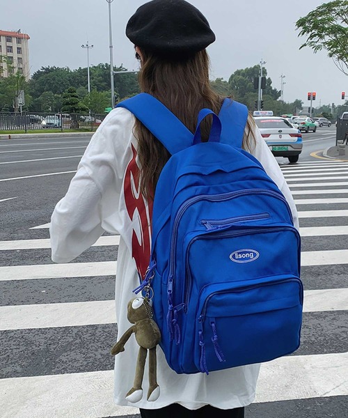 mushwear（マッシュウェア）の「『mushwear/マッシュウェア』スクールリュック（バックパック/リュック・メンズ・ブルー/ブラック・FREE）」の2枚目の写真