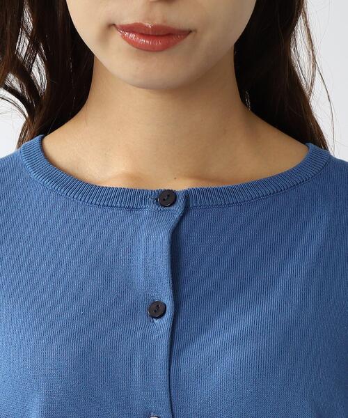 DRESKIP（ドレスキップ）の「◆クルーネックゆるカーディガン（カーディガン/ボレロ・レディース・ベージュ/ブルー/ブラック/パープル系4・00）」の21枚目の写真