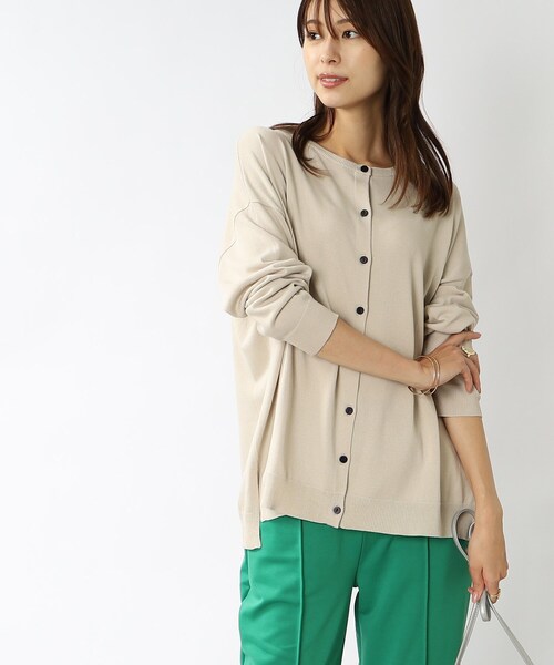 DRESKIP（ドレスキップ）の「◆クルーネックゆるカーディガン（カーディガン/ボレロ・レディース・ベージュ/ブルー/ブラック/パープル系4・00）」の17枚目の写真