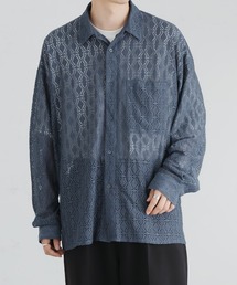 epnok | レースシアーロングスリーブシャツ(シャツ/ブラウス)