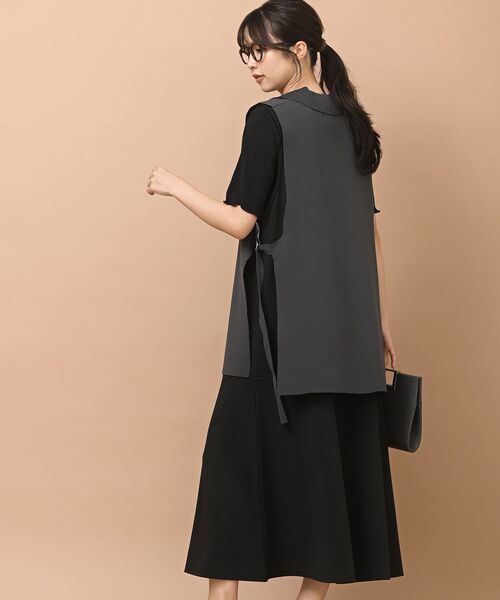 rps（アールピーエス）の「テーラースポンジニットジレ（ベスト・レディース・ブラック/ブラウン/チャコールグレー・フリー）」の5枚目の写真