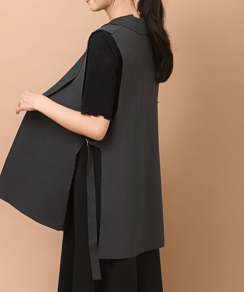 rps（アールピーエス）の「テーラースポンジニットジレ（ベスト・レディース・ブラック/ブラウン/チャコールグレー・フリー）」の9枚目の写真