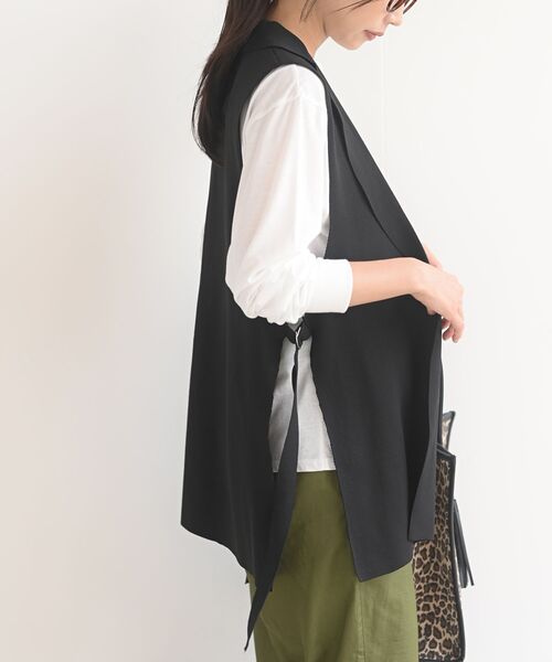 rps（アールピーエス）の「テーラースポンジニットジレ（ベスト・レディース・ブラック/ブラウン/チャコールグレー・フリー）」の16枚目の写真