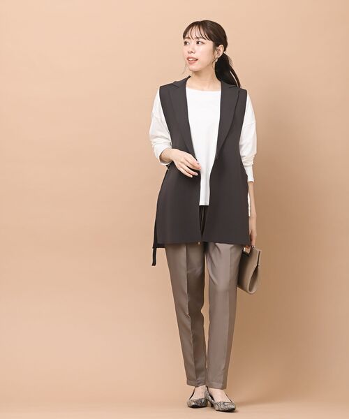 rps（アールピーエス）の「テーラースポンジニットジレ（ベスト・レディース・ブラック/ブラウン/チャコールグレー・フリー）」の19枚目の写真