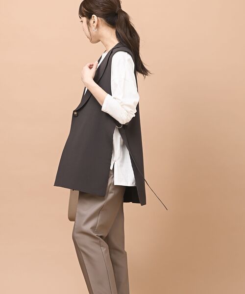 rps（アールピーエス）の「テーラースポンジニットジレ（ベスト・レディース・ブラック/ブラウン/チャコールグレー・フリー）」の20枚目の写真