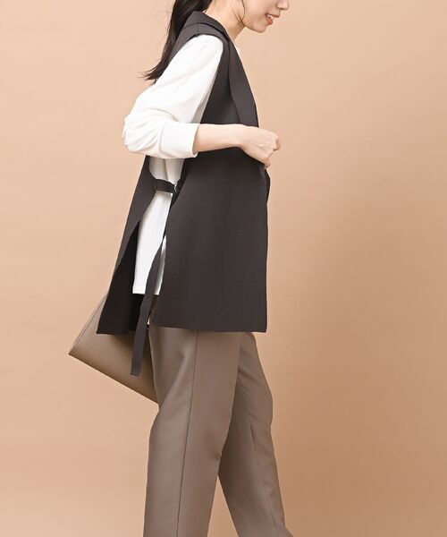 rps（アールピーエス）の「テーラースポンジニットジレ（ベスト・レディース・ブラック/ブラウン/チャコールグレー・フリー）」の22枚目の写真