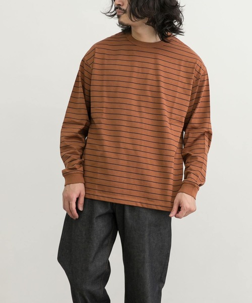 URBAN RESEARCH(アーバンリサーチ)の「ナローボーダーロングスリーブ(Tシャツ/カットソー・メンズ・ブラック系その他/ブラウン系その他/グリーン系その他・MEDIUM/LARGE/X-LARGE)」の8枚目の写真