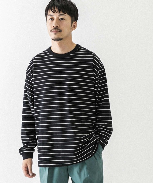 URBAN RESEARCH(アーバンリサーチ)の「ナローボーダーロングスリーブ(Tシャツ/カットソー・メンズ・ブラック系その他/ブラウン系その他/グリーン系その他・MEDIUM/LARGE/X-LARGE)」の14枚目の写真