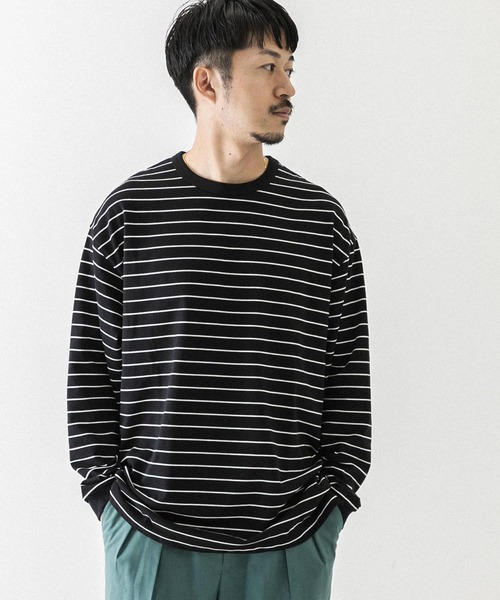 URBAN RESEARCH(アーバンリサーチ)の「ナローボーダーロングスリーブ(Tシャツ/カットソー・メンズ・ブラック系その他/ブラウン系その他/グリーン系その他・MEDIUM/LARGE/X-LARGE)」の17枚目の写真