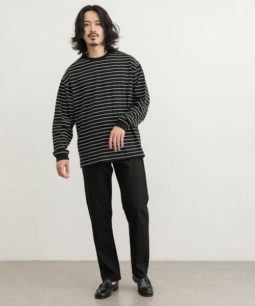 URBAN RESEARCH(アーバンリサーチ)の「ナローボーダーロングスリーブ(Tシャツ/カットソー・メンズ・ブラック系その他/ブラウン系その他/グリーン系その他・MEDIUM/LARGE/X-LARGE)」の22枚目の写真