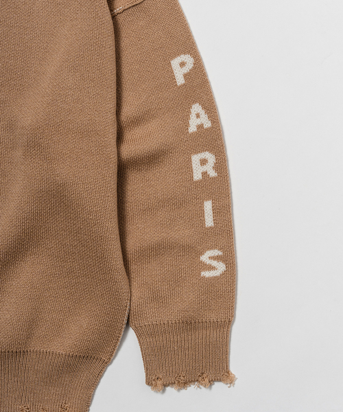 PARIS SAINT-GERMAIN（パリサンジェルマン）の「【Paris Saint-Germain】インターシャ クラッシュ ニット（ニット/セーター・メンズ・ホワイト系その他/ブラック/ベージュ/チャコールグレー・LARGE/MEDIUM）」の9枚目の写真