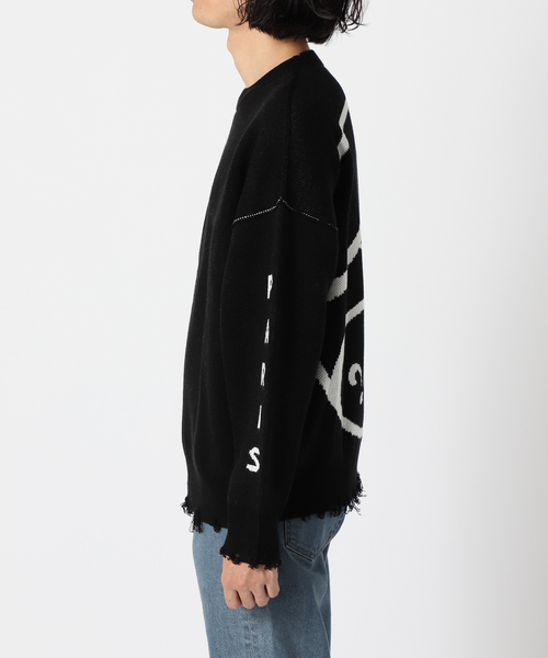 PARIS SAINT-GERMAIN（パリサンジェルマン）の「【Paris Saint-Germain】インターシャ クラッシュ ニット（ニット/セーター・メンズ・ホワイト系その他/ブラック/ベージュ/チャコールグレー・LARGE/MEDIUM）」の11枚目の写真