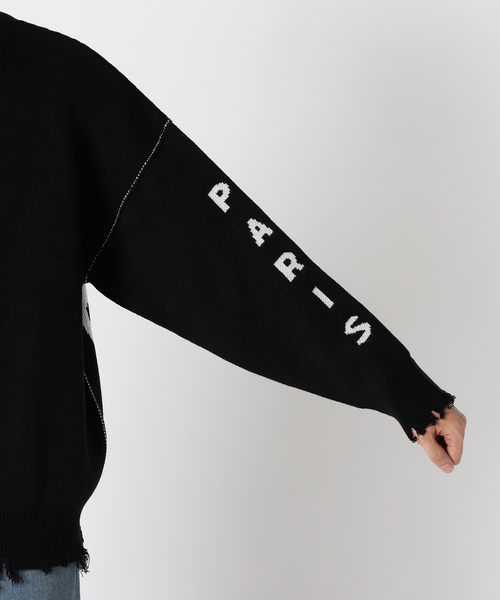 PARIS SAINT-GERMAIN（パリサンジェルマン）の「【Paris Saint-Germain】インターシャ クラッシュ ニット（ニット/セーター・メンズ・ホワイト系その他/ブラック/ベージュ/チャコールグレー・LARGE/MEDIUM）」の16枚目の写真