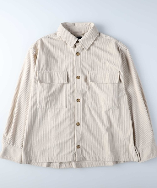 BACK NUMBER（バックナンバー）の「【BACK NUMBER】コーデュロイＣＰＯシャツ（シャツ/ブラウス・メンズ・ブラック/オフホワイト/グリーン・M/L/XL）」の12枚目の写真