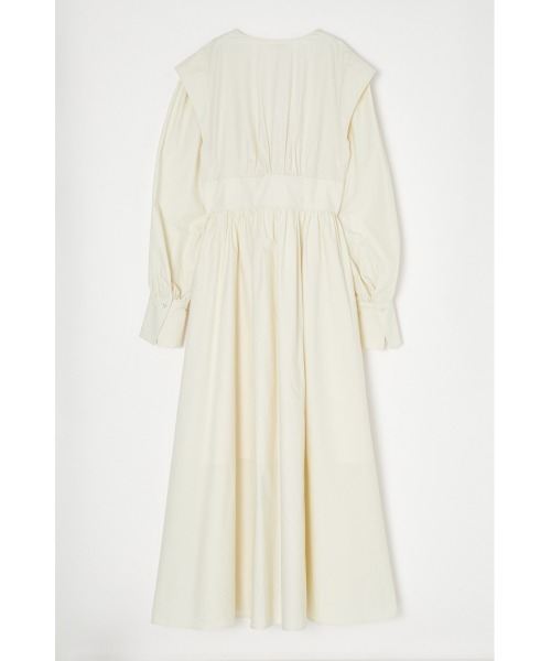 MOUSSY（マウジー）の「POWER SHOULDER LONG ドレス（ワンピース・レディース・ダークグリーン/オフホワイト/ブラック・1/2）」の9枚目の写真