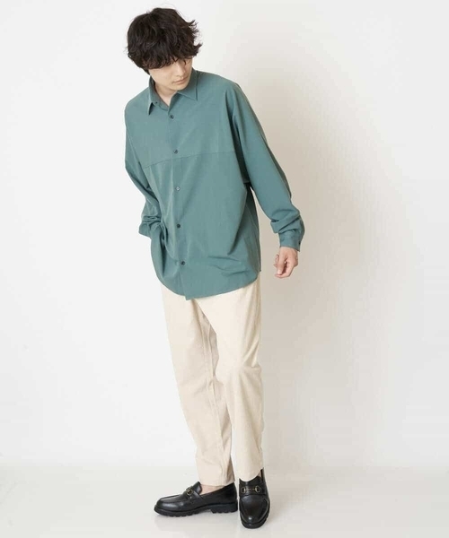 a.v.v（アーヴェヴェ）の「ワンサイズフィットドルマンスリーブシャツ（シャツ/ブラウス・メンズ・モカ/グリーン/パープル/ライトブルー・53）」の15枚目の写真