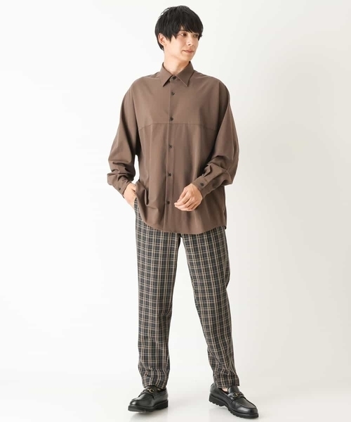 a.v.v（アーヴェヴェ）の「ワンサイズフィットドルマンスリーブシャツ（シャツ/ブラウス・メンズ・モカ/グリーン/パープル/ライトブルー・53）」の20枚目の写真