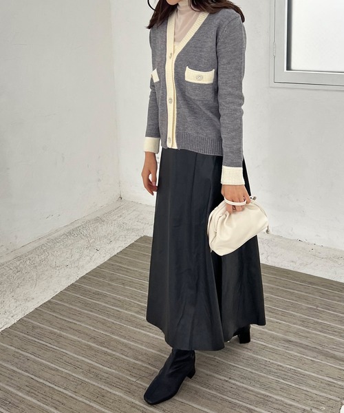 Lamoa（ラモア）の「Lamoa/フェイクレザー フレアスカート（スカート・レディース・ブラック/ブラウン/ベージュ・FREE）」の9枚目の写真