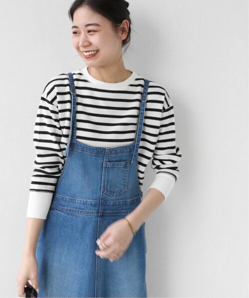 JOURNAL STANDARD relume（ジャーナルスタンダード　レリューム）の「《追加5》TCワッフルロングスリーブTシャツ（Tシャツ/カットソー・レディース・ホワイト/チャコールグレー/ホワイト系その他/オートミール/ネイビー・FREE）」の19枚目の写真