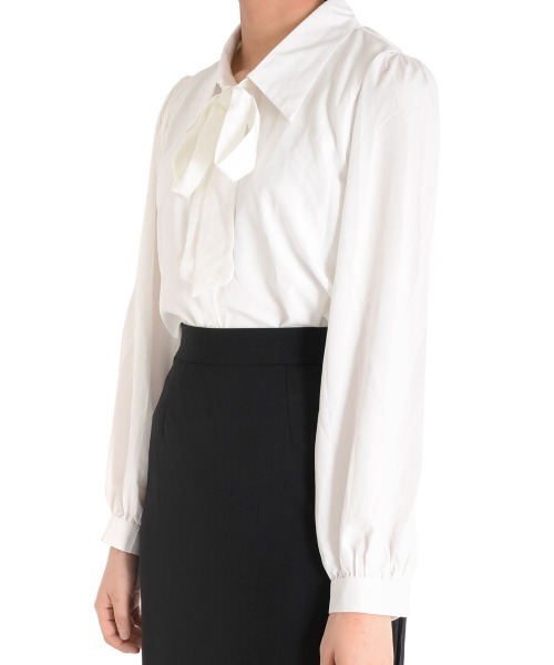 urge：（アージコロン ）の「【URGE：】リボンブラウス（シャツ/ブラウス・レディース・ホワイト・SMALL/MEDIUM/LARGE/X-LARGE）」の9枚目の写真
