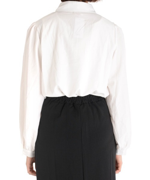 urge：（アージコロン ）の「【URGE：】リボンブラウス（シャツ/ブラウス・レディース・ホワイト・SMALL/MEDIUM/LARGE/X-LARGE）」の8枚目の写真