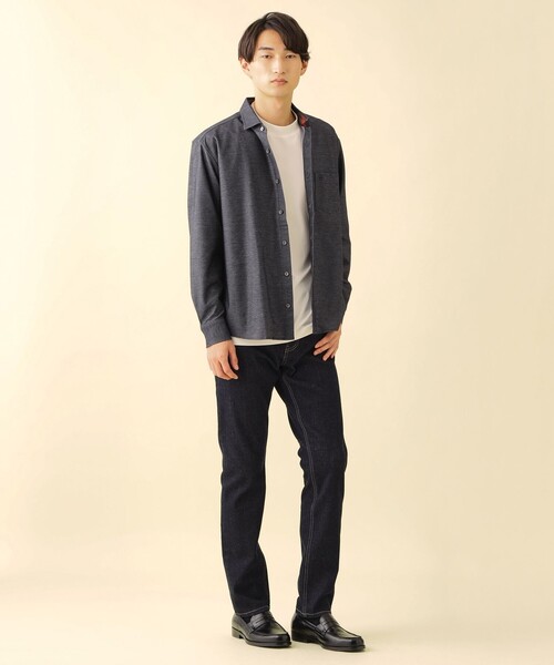 CB CRESTBRIDGE（シービークレストブリッジ）の「ツイルジャージーカッタウェイシャツ（シャツ/ブラウス・メンズ・ブルー系その他4・M）」の8枚目の写真