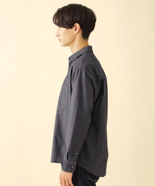 CB CRESTBRIDGE（シービークレストブリッジ）の「ツイルジャージーカッタウェイシャツ（シャツ/ブラウス・メンズ・ブルー系その他4・M）」の9枚目の写真