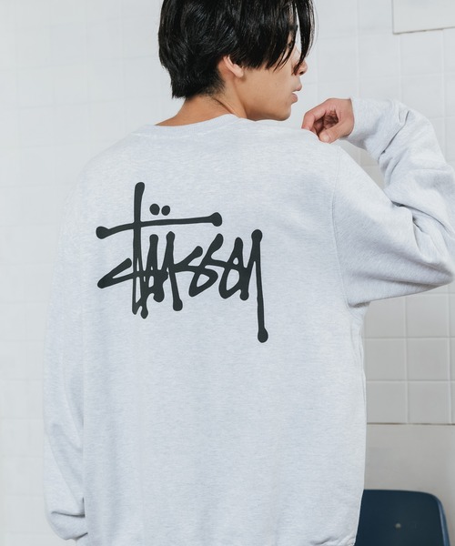 STUSSY(ステューシー)の「STUSSY/ステューシー BASIC STUSSY CREW トレーナー(スウェット・メンズ・アッシュ/グリーン/ブラック・XL/M)」の3枚目の写真