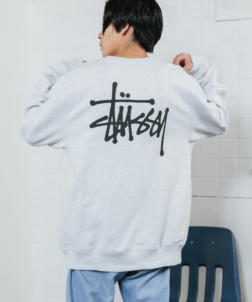 STUSSY(ステューシー)の「STUSSY/ステューシー BASIC STUSSY CREW トレーナー(スウェット・メンズ・アッシュ/グリーン/ブラック・XL/M)」の16枚目の写真