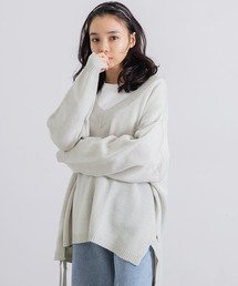 【ZOZO限定】Muaj. ルーズサイドデザインニット