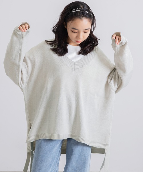 Dita Muaj.(ディータムアージュ)の「【ZOZO限定】Muaj. ルーズサイドデザインニット(ニット/セーター・レディース・ブラック/ブルー/シルバーグレー・FREE)」の17枚目の写真