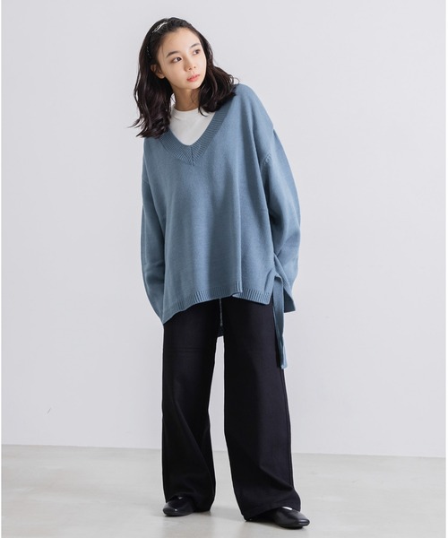 Dita Muaj.(ディータムアージュ)の「【ZOZO限定】Muaj. ルーズサイドデザインニット(ニット/セーター・レディース・ブラック/ブルー/シルバーグレー・FREE)」の7枚目の写真
