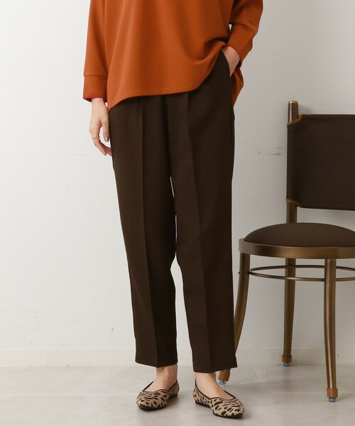 DRESKIP（ドレスキップ）の「◆【洗える】ウールライクテーパードパンツ（その他パンツ・レディース・ダークブラウン/キャメル/ブラック・03/02/04）」の2枚目の写真