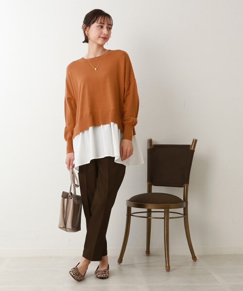 DRESKIP（ドレスキップ）の「◆【洗える】ウールライクテーパードパンツ（その他パンツ・レディース・ダークブラウン/キャメル/ブラック・03/02/04）」の15枚目の写真