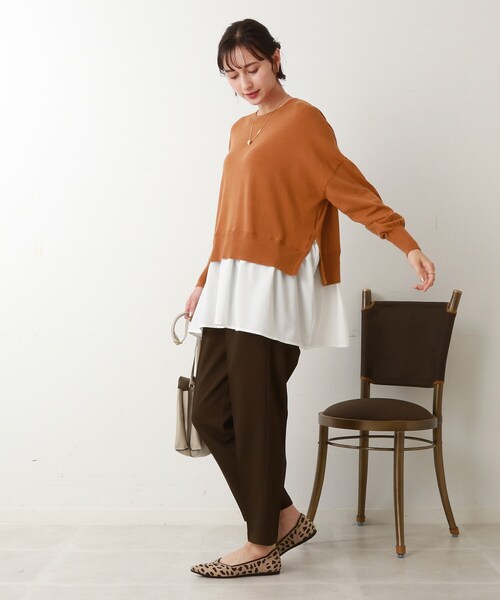 DRESKIP（ドレスキップ）の「◆【洗える】ウールライクテーパードパンツ（その他パンツ・レディース・ダークブラウン/キャメル/ブラック・03/02/04）」の16枚目の写真