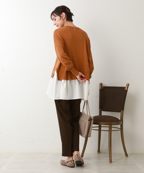 DRESKIP（ドレスキップ）の「◆【洗える】ウールライクテーパードパンツ（その他パンツ・レディース・ダークブラウン/キャメル/ブラック・03/02/04）」の17枚目の写真