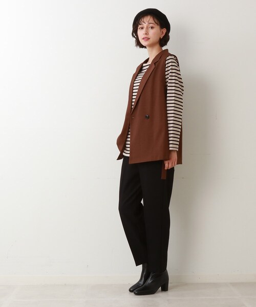 DRESKIP（ドレスキップ）の「◆【洗える】ウールライクテーパードパンツ（その他パンツ・レディース・ダークブラウン/キャメル/ブラック・03/02/04）」の22枚目の写真