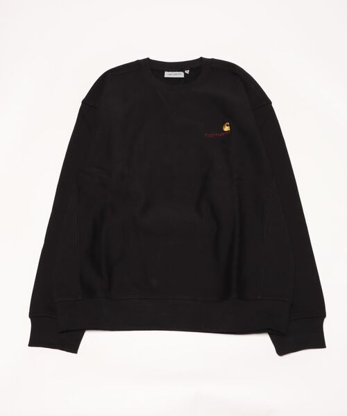 Carhartt WIP（カーハートダブリューアイピー）の「AMERICAN SCRIPT SWEATSHIRT（スウェット・メンズ・ブラック/ダークネイビー/ダークグリーン/バーガンディー・X-LARGE/MEDIUM/SMALL/LARGE）」の2枚目の写真
