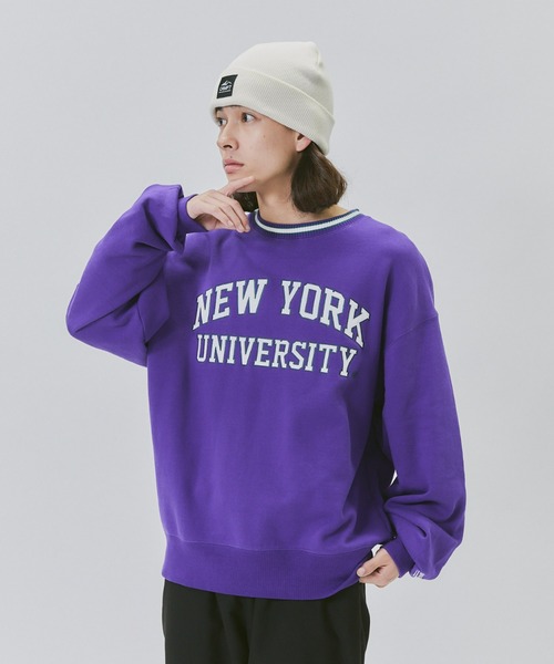 Right-on(ライトオン)の「【BIKE】USカレッジクルー(スウェット・メンズ・オレンジ/レッド/ライトグレー/パープル/ネイビー/グリーン・M/L/XL)」の5枚目の写真