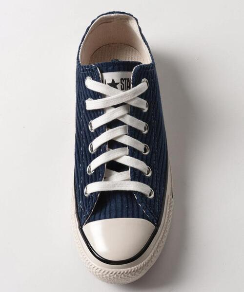 CONVERSE ALL STAR（コンバースオールスター）の「コーデュロイスニーカー（スニーカー・レディース・ワインレッド/サンドベージュ/ネイビー・FREE/MEDIUM/LARGE/SMALL）」の7枚目の写真