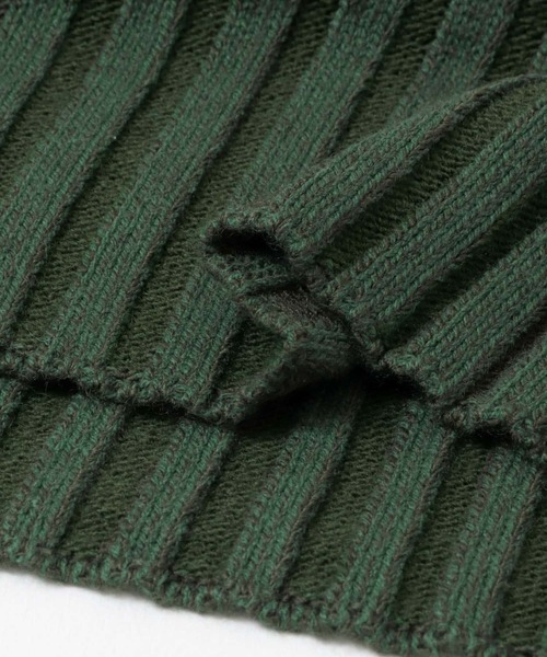 KBF（ケイビーエフ）の「アシメスリットリブニットスカート（スカート・レディース・ネイビー/グリーン/ベージュ系その他・ONE）」の4枚目の写真