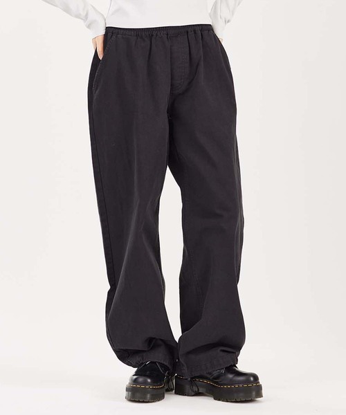 X-girl（エックスガール）の「TWILL EASY PANTS（その他パンツ・レディース・ブラック/イエロー/ブルー・XS/S/M）」の2枚目の写真