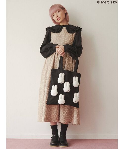 merry jenny（メリージェニー）の「もこもこmiffyトート（トートバッグ・レディース・ブラック/アイボリー・FREE）」の14枚目の写真