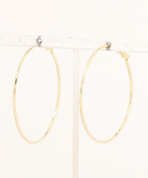 Burner（バーナー）の「【OKUOKU　0909】 メタルリングピアス oku-pierce-679702335095-389 I（ピアス（両耳用）・レディース・A/B・FREE）」の4枚目の写真